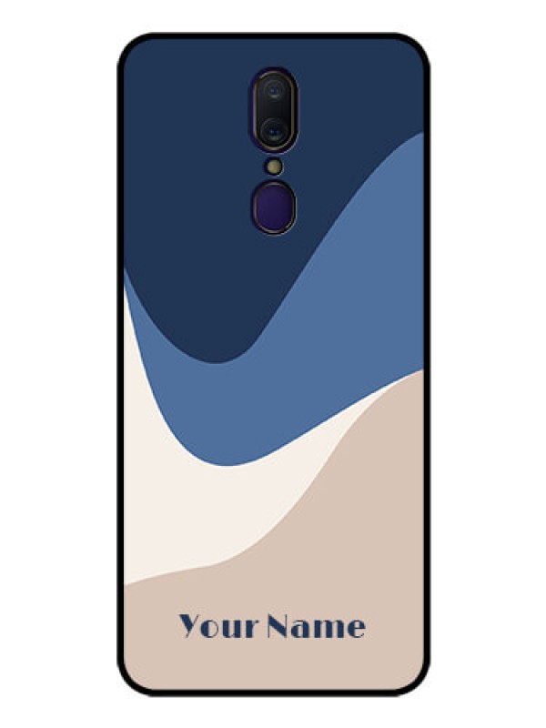 Custom Oppo F11 Custom Glass Phone Case - Abstract Drip Art Design