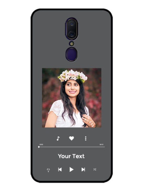 Custom Oppo F11 Custom Glass Mobile Case - Play The Music Design