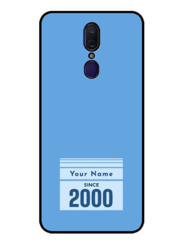 Custom Oppo F11 Custom Glass Mobile Case - Custom Year of birth Design