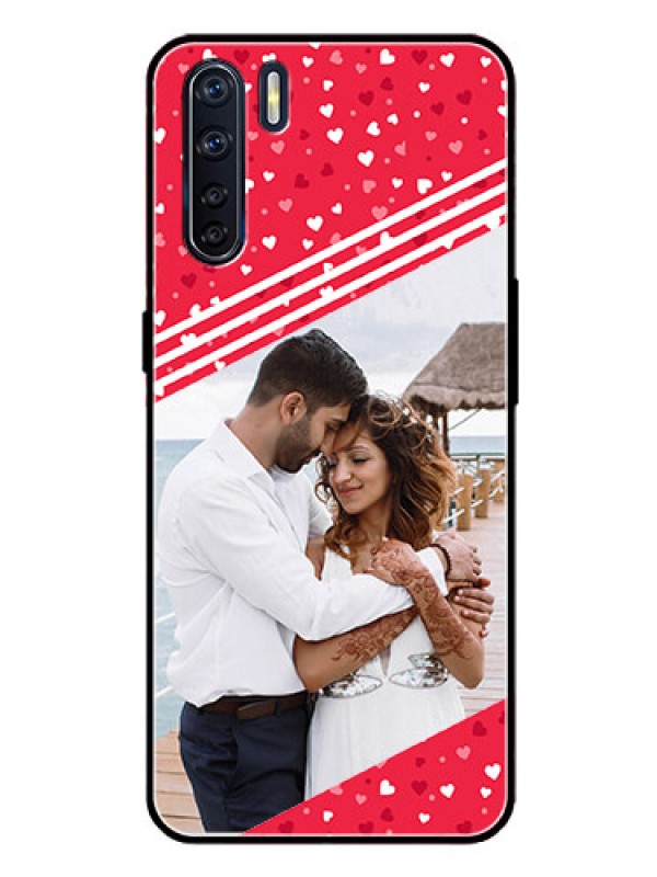 Custom Oppo F15 Custom Glass Mobile Case  - Valentines Gift Design