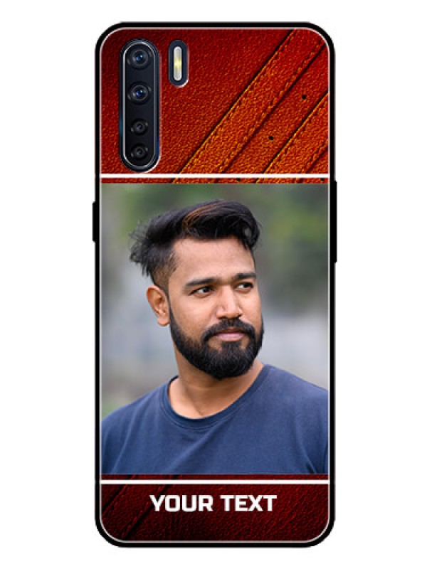 Custom Oppo F15 Personalized Glass Phone Case  - Leather Phone Case Design
