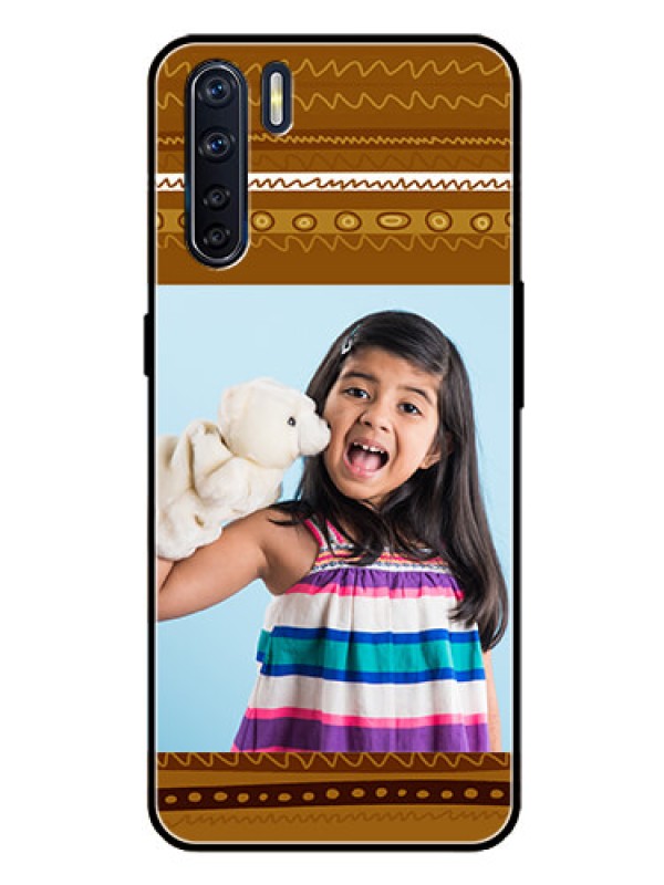 Custom Oppo F15 Custom Glass Phone Case  - Friends Picture Upload Design 