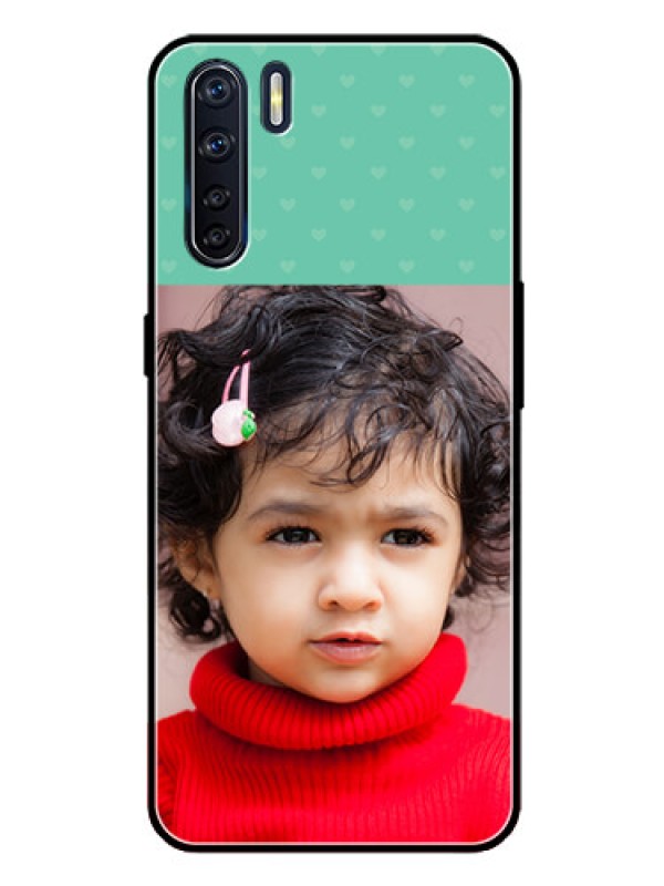 Custom Oppo F15 Custom Glass Phone Case  - Lovers Picture Design