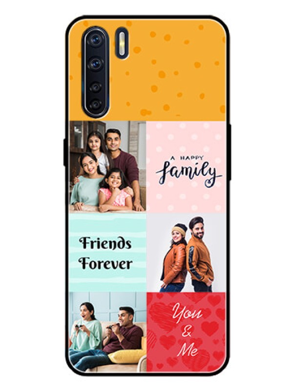 Custom Oppo F15 Personalized Glass Phone Case  - Images with Quotes Design