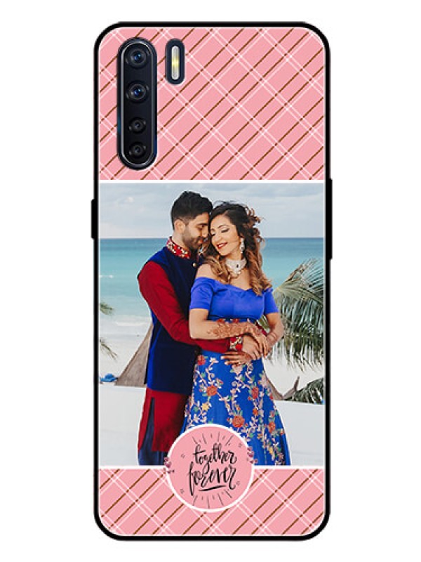 Custom Oppo F15 Personalized Glass Phone Case  - Together Forever Design