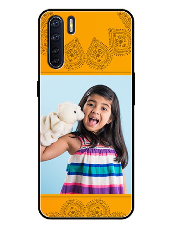Custom Oppo F15 Personalized Glass Phone Case  - Photo Wedding Design 