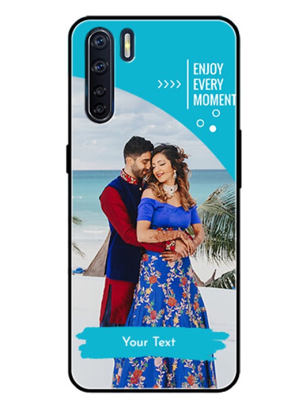 Custom Oppo F15 Custom Glass Mobile Case  - Happy Moment Design