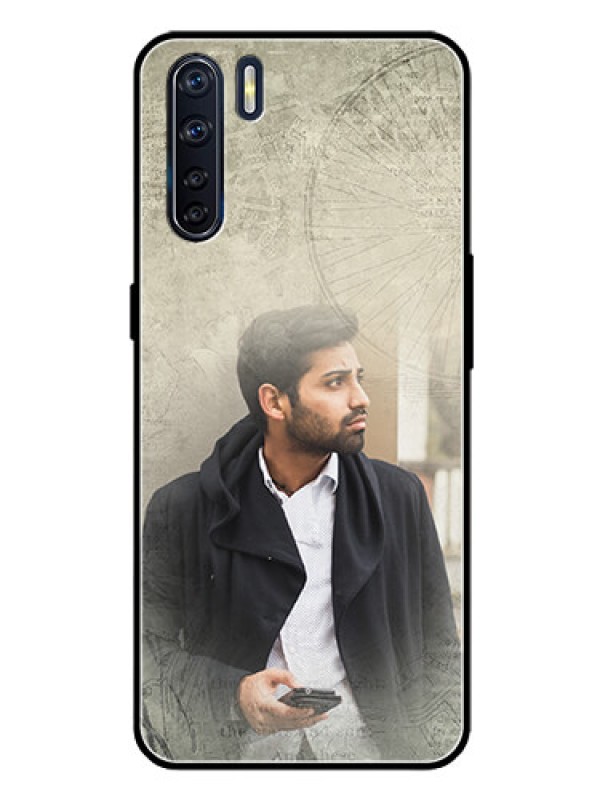 Custom Oppo F15 Custom Glass Phone Case  - with vintage design