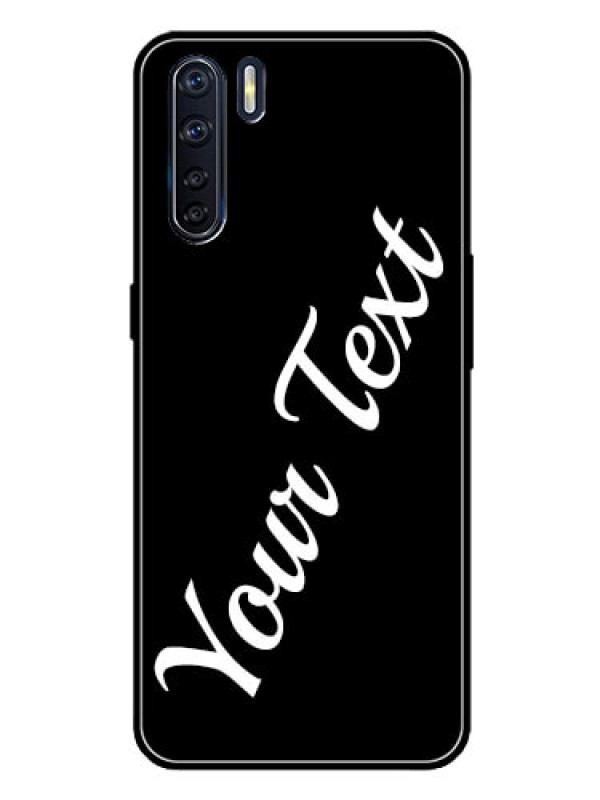 Custom Oppo F15 Custom Glass Mobile Cover with Your Name