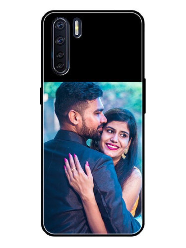Custom Oppo F15 Custom Glass Phone Case - Upload Full Picture With Custom Color Design