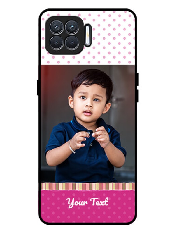 Custom Oppo F17 Photo Printing on Glass Case  - Cute Girls Cover Design