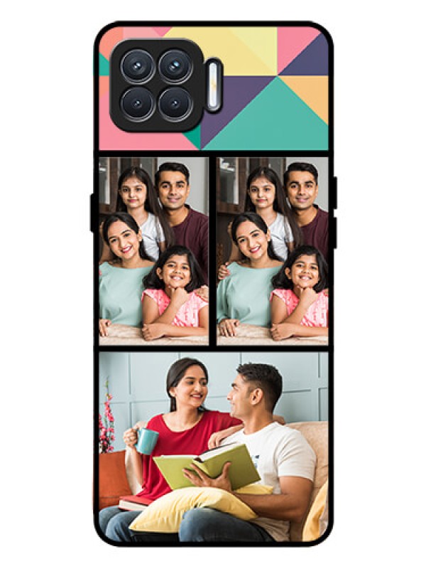 Custom Oppo F17 Custom Glass Phone Case  - Bulk Pic Upload Design