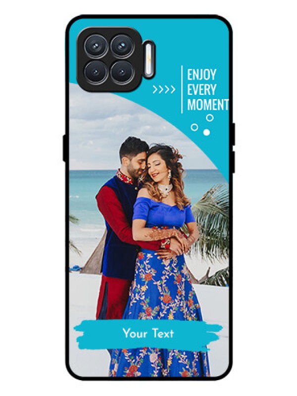 Custom Oppo F17 Custom Glass Mobile Case  - Happy Moment Design