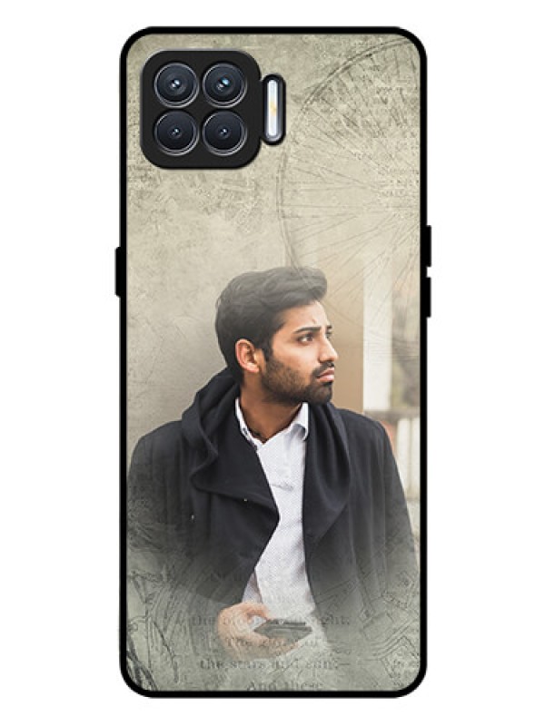 Custom Oppo F17 Custom Glass Phone Case  - with vintage design