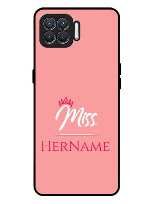 Custom Oppo F17 Custom Glass Phone Case Mrs with Name