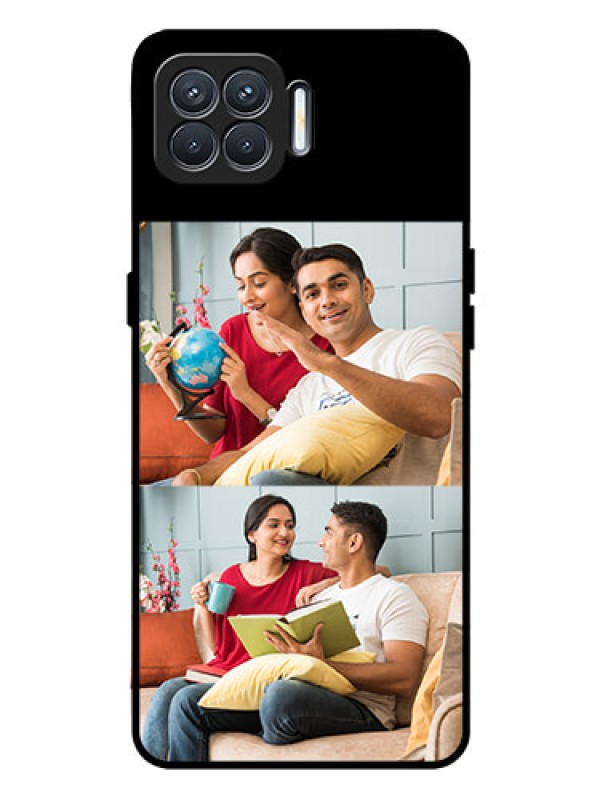 Custom Oppo F17 2 Images on Glass Phone Cover