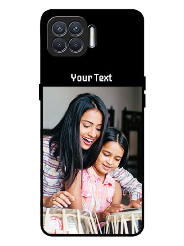 Custom Oppo F17 Photo with Name on Glass Phone Case