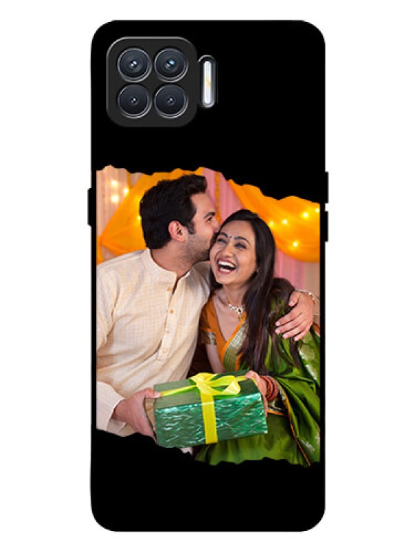 Custom Oppo F17 Custom Glass Phone Case - Tear-off Design