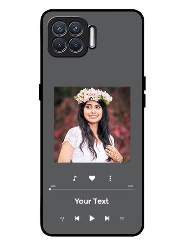 Custom Oppo F17 Custom Glass Mobile Case - Play The Music Design
