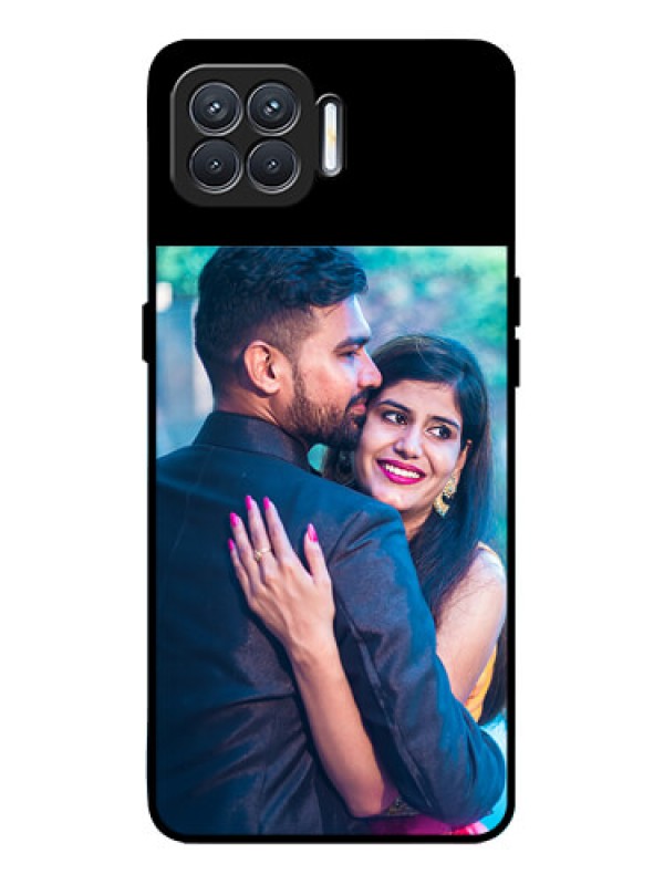 Custom Oppo F17 Custom Glass Phone Case - Upload Full Picture With Custom Color Design