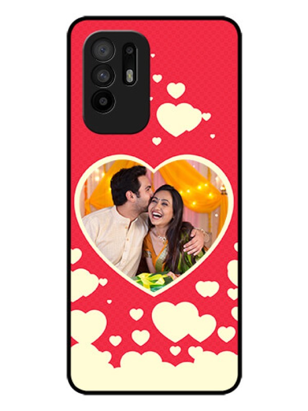 Custom Oppo F19 Pro Plus 5G Custom Glass Mobile Case - Love Symbols Phone Cover Design