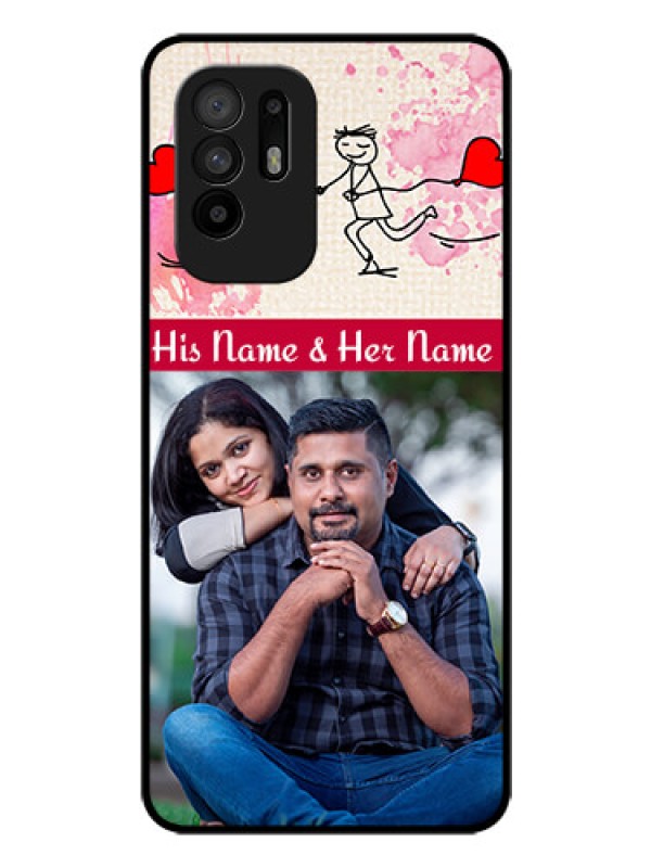 Custom Oppo F19 Pro Plus 5G Photo Printing on Glass Case - You and Me Case Design