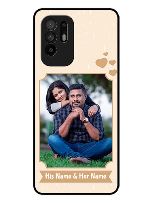 Custom Oppo F19 Pro Plus 5G Custom Glass Phone Case - with confetti love design 