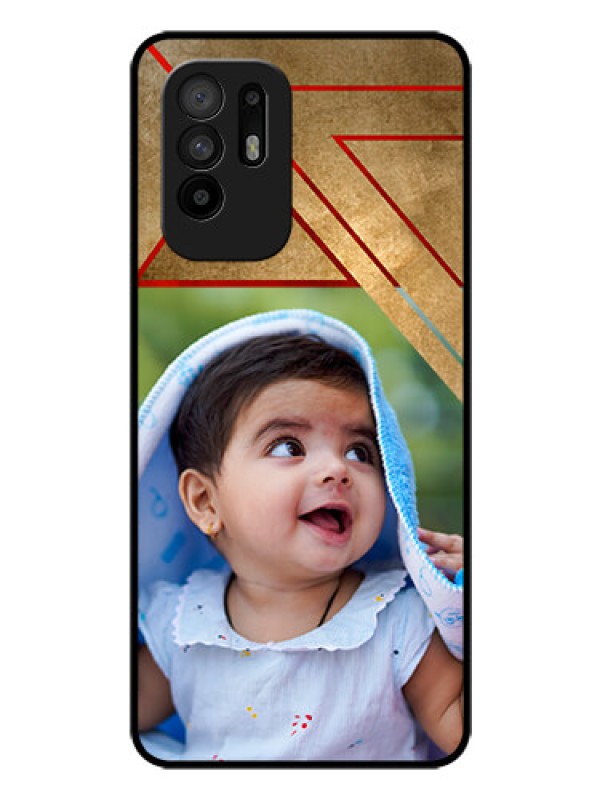 Custom Oppo F19 Pro Plus 5G Personalized Glass Phone Case - Gradient Abstract Texture Design