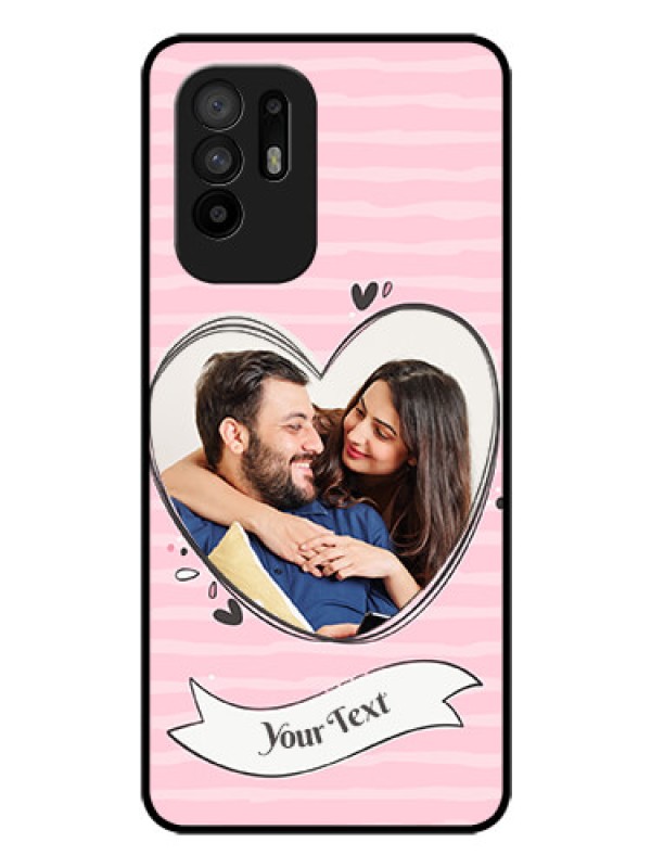 Custom Oppo F19 Pro Plus 5G Custom Glass Phone Case - Vintage Heart Design
