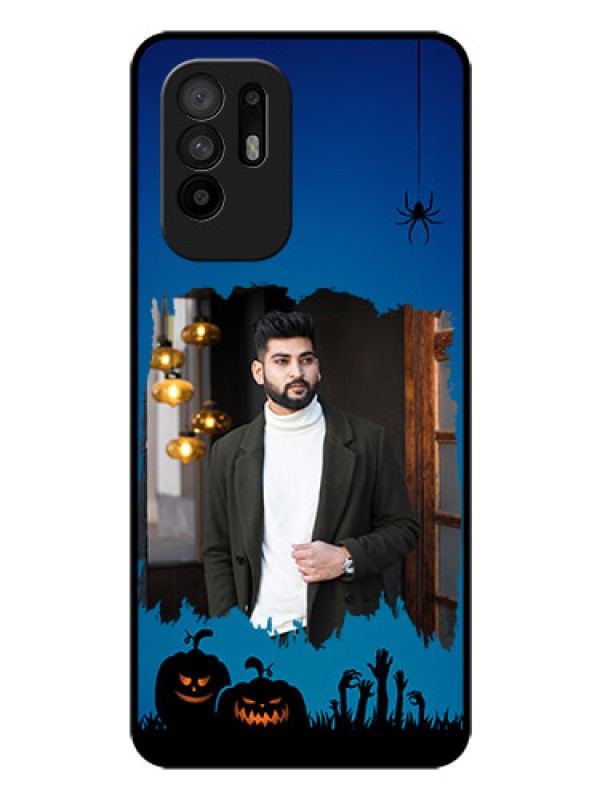 Custom Oppo F19 Pro Plus 5G Photo Printing on Glass Case - with pro Halloween design 