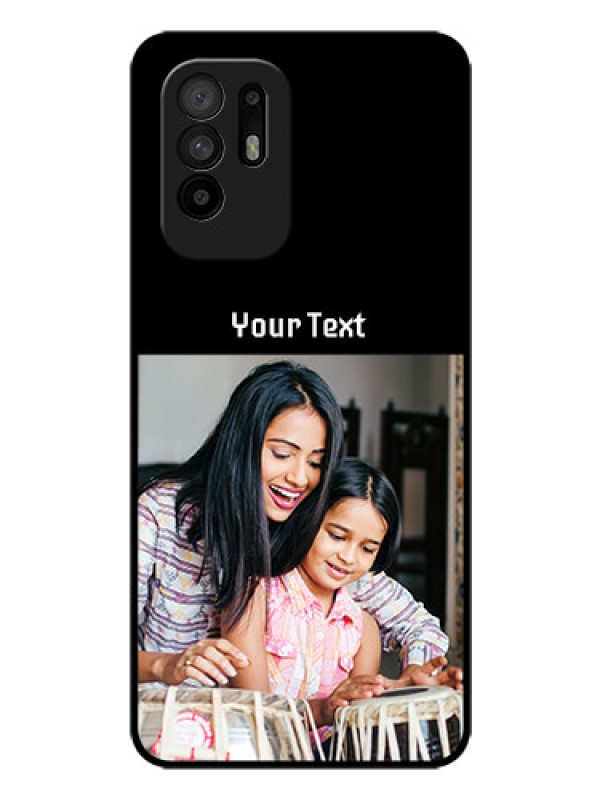 Custom Oppo F19 Pro Plus 5G Photo with Name on Glass Phone Case