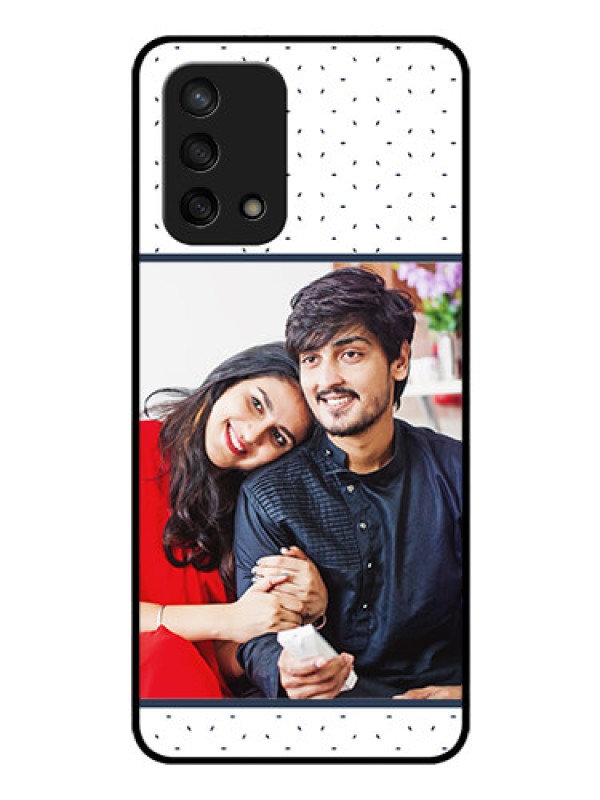Custom Oppo F19 Personalized Glass Phone Case - Premium Dot Design
