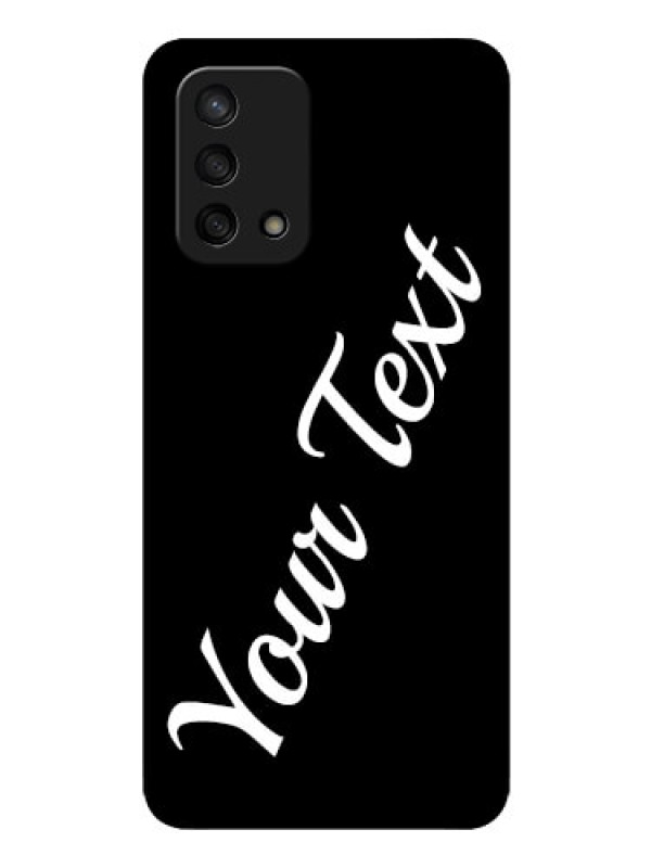 Custom Oppo F19 Custom Glass Mobile Cover with Your Name