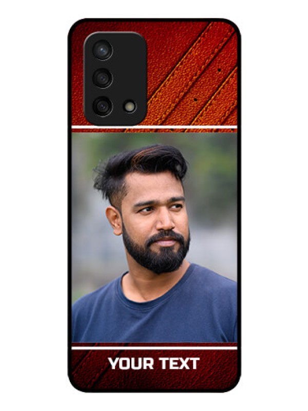 Custom Oppo F19s Personalized Glass Phone Case - Leather Phone Case Design