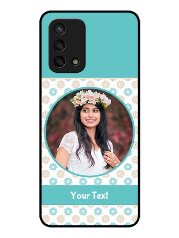 Custom Oppo F19s Custom Glass Mobile Case - Beautiful Flowers Design