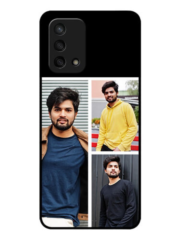 Custom Oppo F19s Photo Printing on Glass Case - Upload Multiple Picture Design
