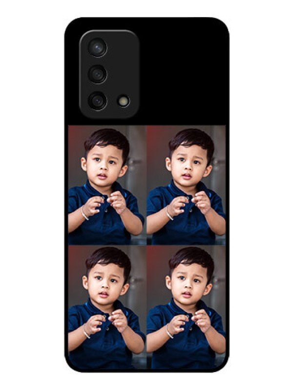 Custom Oppo F19s 4 Image Holder on Glass Mobile Cover