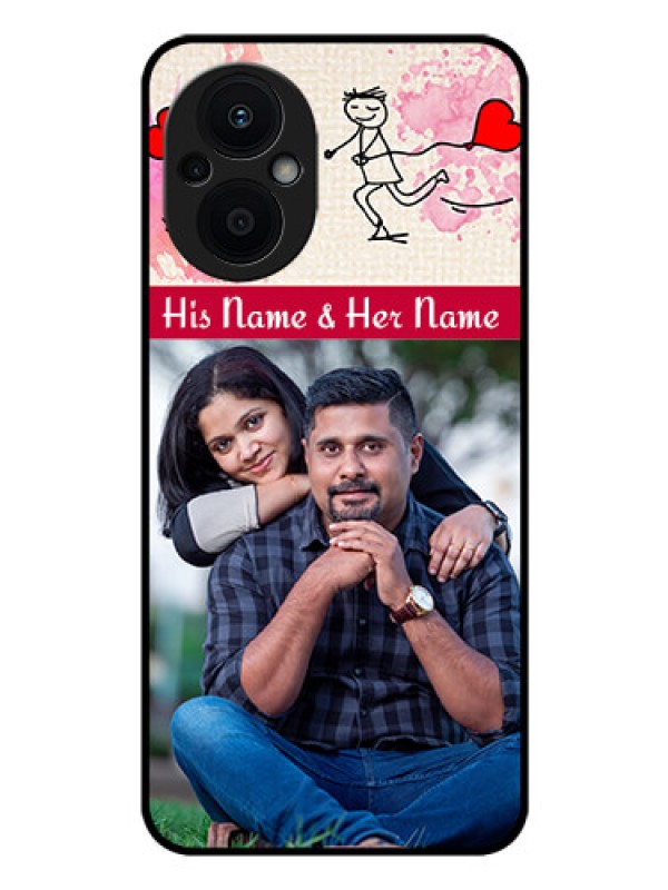 Custom Oppo F21 Pro 5G Photo Printing on Glass Case - You and Me Case Design