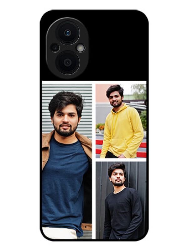 Custom Oppo F21 Pro 5G Photo Printing on Glass Case - Upload Multiple Picture Design