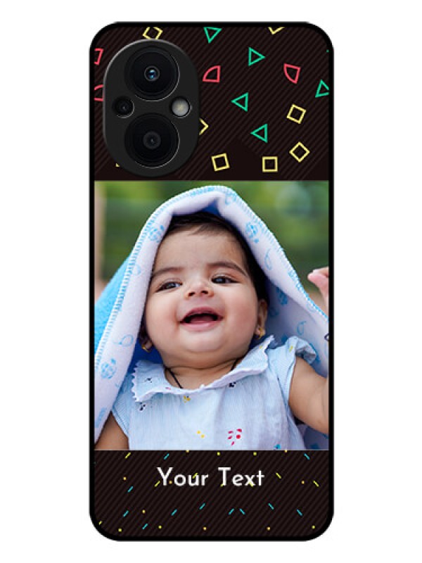 Custom Oppo F21 Pro 5G Custom Glass Phone Case - with confetti birthday design