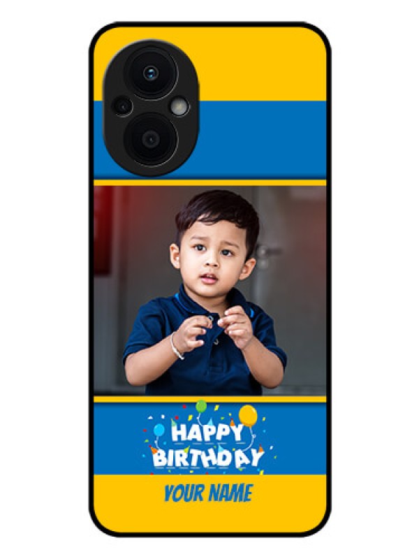Custom Oppo F21 Pro 5G Custom Glass Mobile Case - Birthday Wishes Design