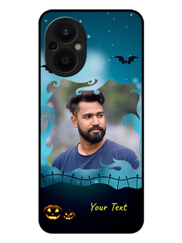 Custom Oppo F21 Pro 5G Custom Glass Phone Case - Halloween frame design