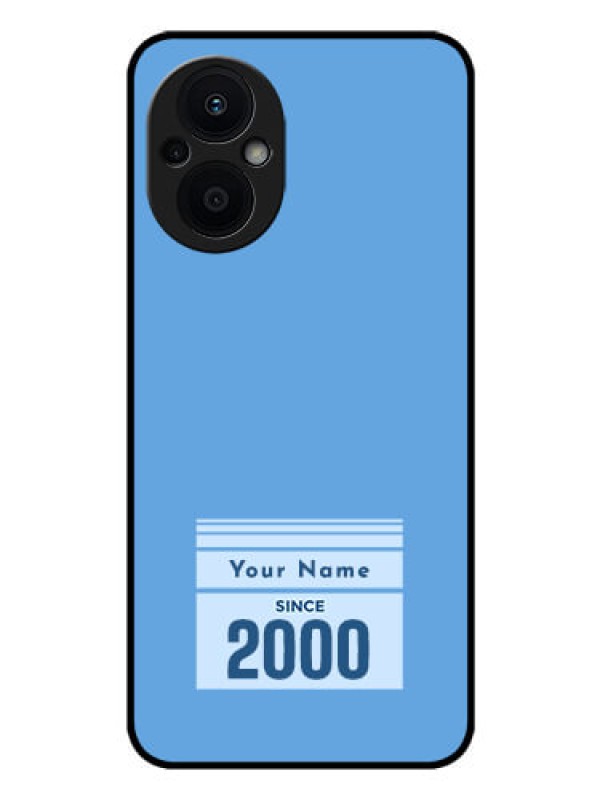 Custom Oppo F21 Pro 5G Custom Glass Mobile Case - Custom Year of birth Design
