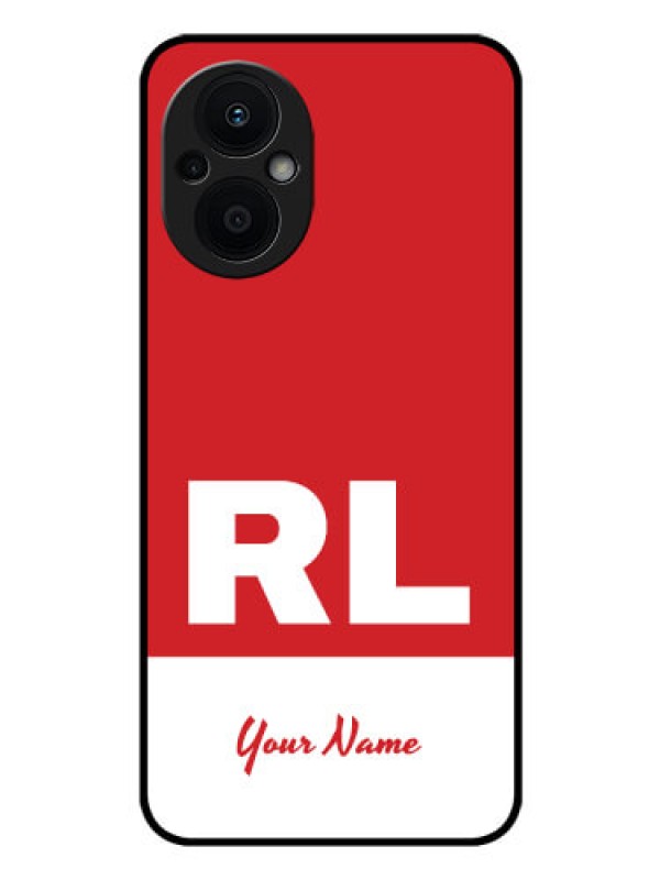 Custom Oppo F21 Pro 5G Personalized Glass Phone Case - dual tone custom text Design
