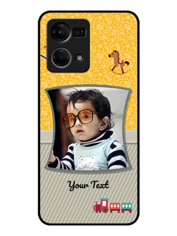 Custom Oppo F21 Pro Personalized Glass Phone Case - Baby Picture Upload Design