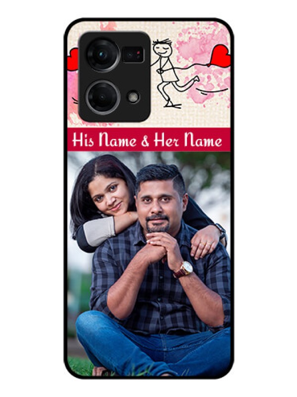 Custom Oppo F21 Pro Photo Printing on Glass Case - You and Me Case Design