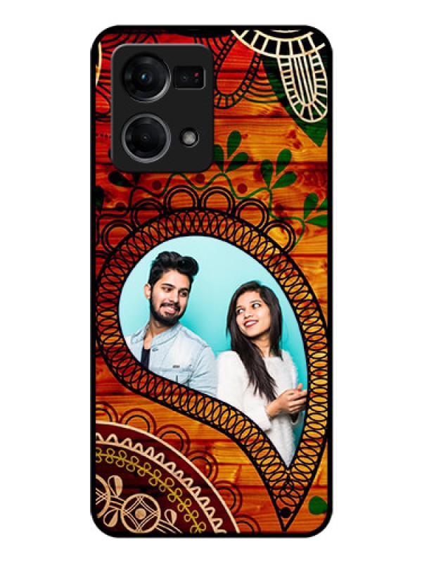 Custom Oppo F21 Pro Personalized Glass Phone Case - Abstract Colorful Design