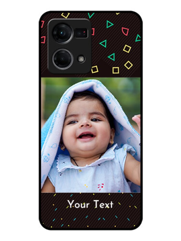Custom Oppo F21 Pro Custom Glass Phone Case - with confetti birthday design