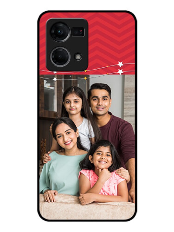 Custom Oppo F21 Pro Personalized Glass Phone Case - Happy Family Design