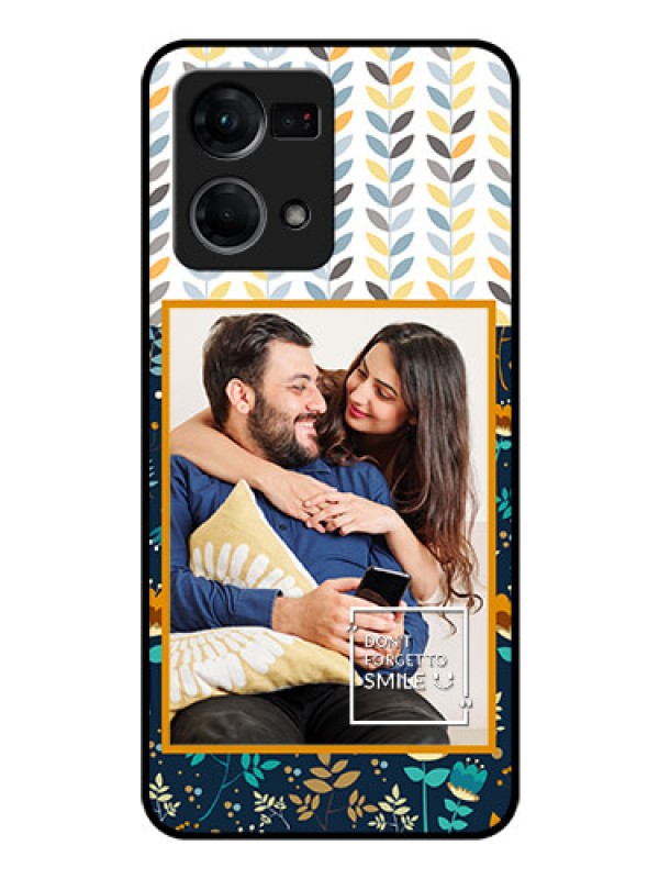 Custom Oppo F21 Pro Custom Glass Mobile Case - Pattern Design